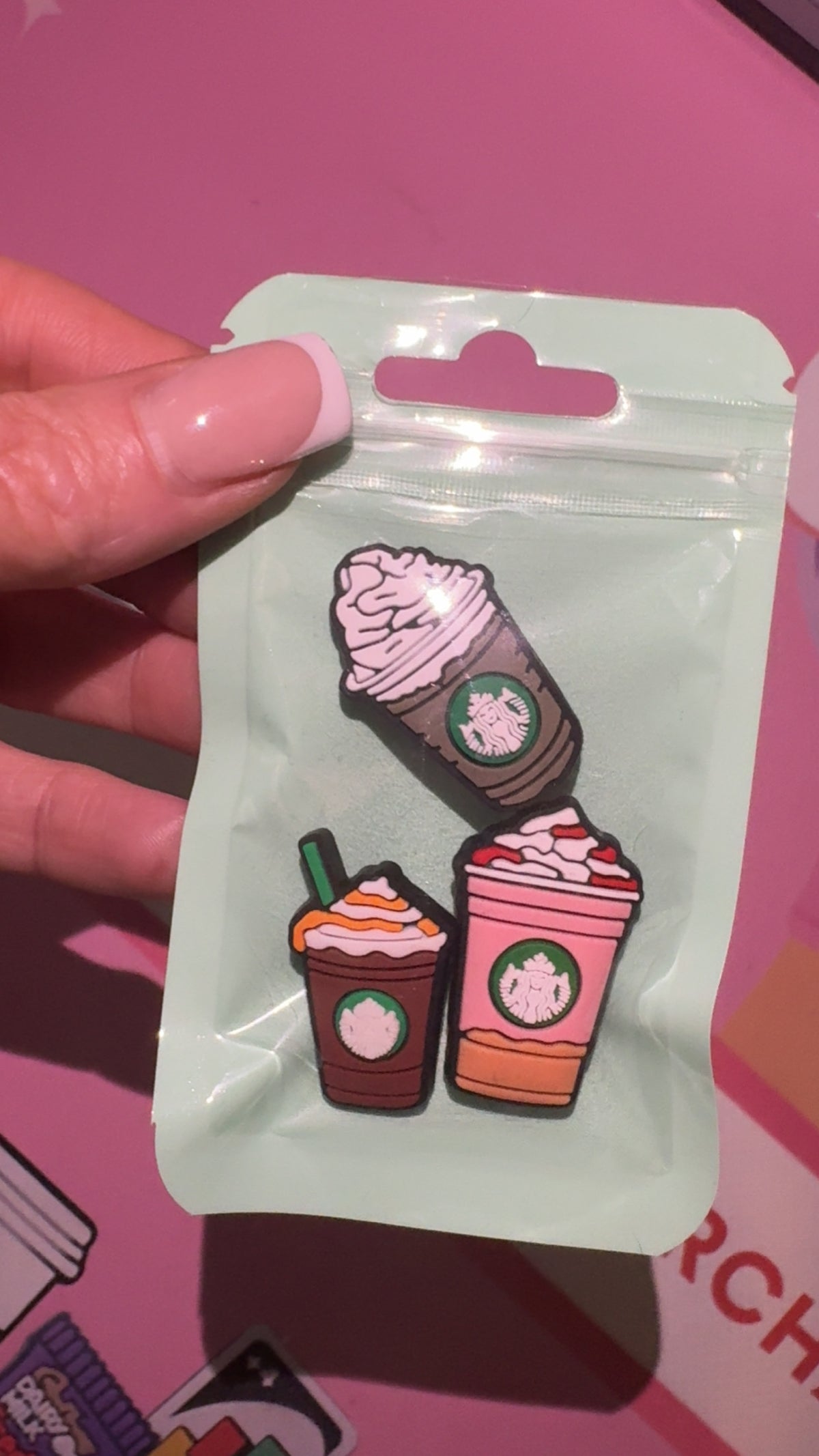 Cute coffee cup clog charms bundle for coffee lovers
