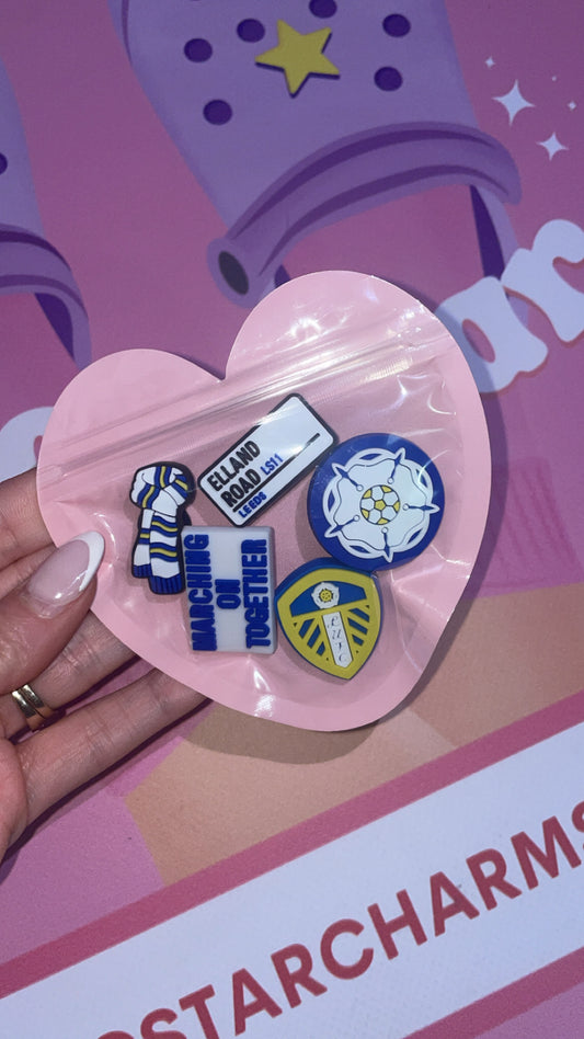 leeds united croc charms
