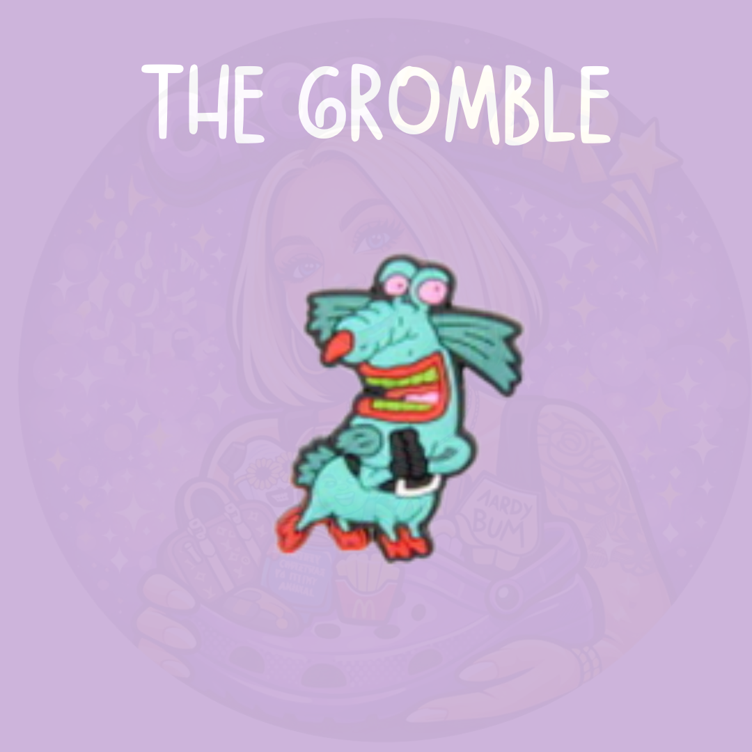 monster teacher croc charm with quirky cartoon design