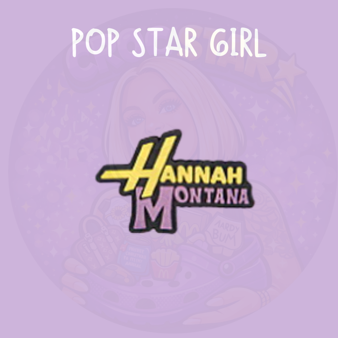 singer croc charm with sparkly aesthetic design