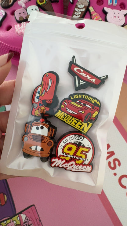 Red number 95 racing car shoe charm