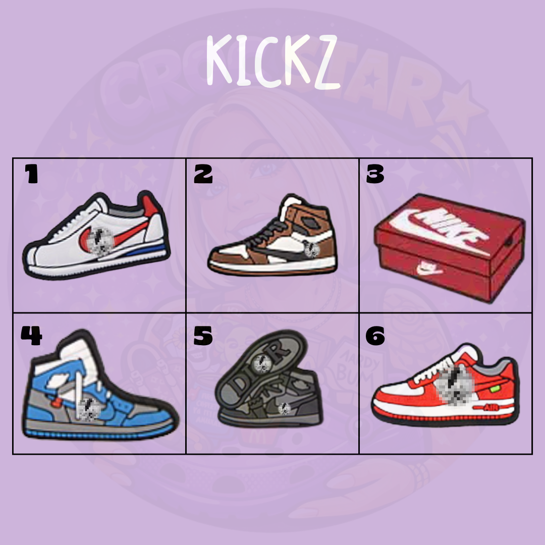 Sneaker and shoe croc charms collection from Croc Star