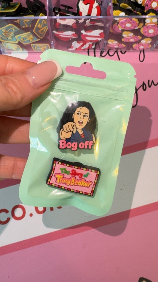 UK TV nostalgia shoe charms inspired by Tracy Beaker