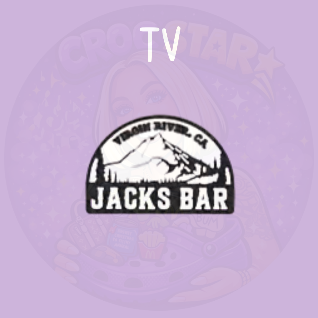 Small town riverside bar croc charm accessory